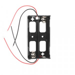 Отсек для элементов питания Robiton Bh2x18650W4 с четырьмя проводами и параллельным соединением PK1