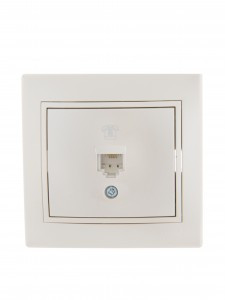 Lezard Мира роз. телеф. СУ 1 мест. перламутр (RJ11) (корпус PC) 701-3030-137