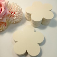 Uniel фоамиран для творчества, айвори 9х9см 1мм. пятилист. VR-FE7 42T10/S50X50/PWF001