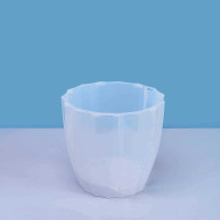 Кашпо "Флюте" 1,9 л со вставкой прозрачный Пласт Авеню