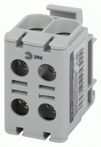 ЭРА клемма силовая вводная двойная КСВ (KE66) 2х6-50мм2, 145А, серая "L" NO-224-137 65593