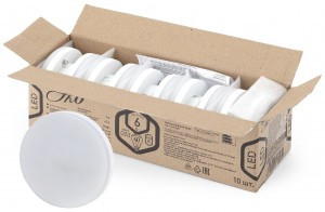 ЭРА ECO GX53 6W(480lm) 2700K 2K 27х75 LED-GX-6W-827-GX53 R (10-PACK) (кратно 10шт.!) 4232