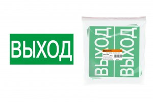 TDM знак 200х100мм "ВЫХОД " (10!) SQ0817-0056
