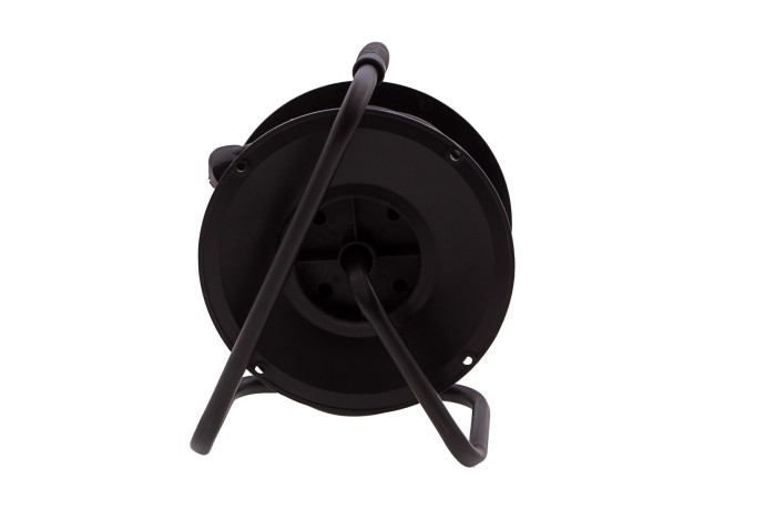 Удлинитель силовой 50 м, 16А, тип УХ10, ПВС, на кабельной катушке, 4 розетки без заземления Сибртех