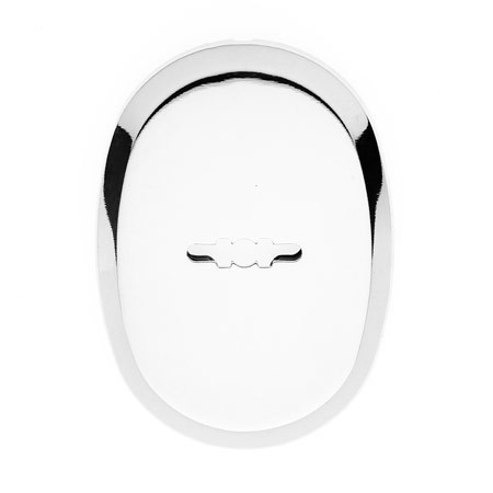 Накладка под сувальду DP-11-S-CR Б/шторки  (Хром) Овальная Apecs  (1штука!)  \24