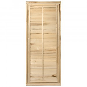 Дверь деревянная глухая 20,2кг/1,7х0,7м липа/короб липа 32699 Банные штучки