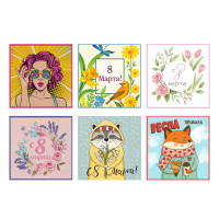 PROVANCE Ботаника Салфетка 8 марта 28х28см, 100% полиэстер, 6 дизайнов