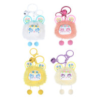 ИГРОЛЕНД Брелок-подвес пушистый "Чудинка", 10х8 см, полиэстер, металл, микс