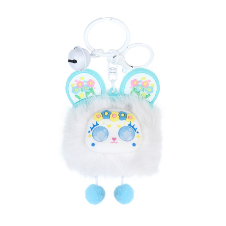 ИГРОЛЕНД Брелок-подвес пушистый "Чудинка", 10х8 см, полиэстер, металл, микс