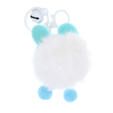ИГРОЛЕНД Брелок-подвес пушистый "Чудинка", 10х8 см, полиэстер, металл, микс