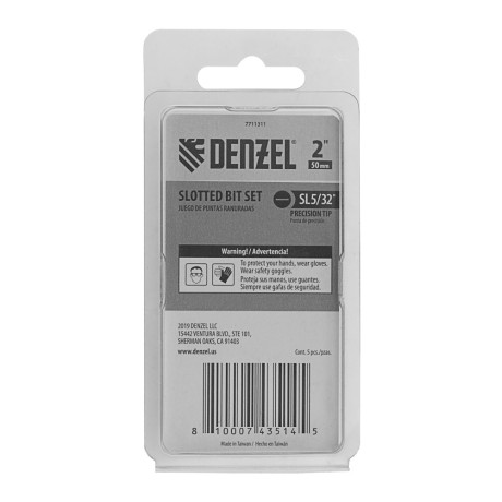 Бита SL4x50, 5 шт. Denzel