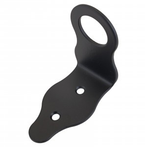 Домарт Проушина угловая 80*80*45черный) d 28мм50)