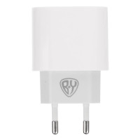 BY Комплект СЗУ Ньютон 20Вт, USB-C PD + кабель С-С, 3А, 100см, 110-240В, 50-60Гц, пластик, белый