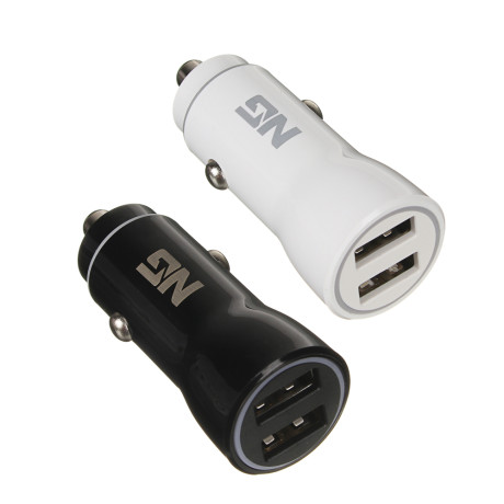 ЕРМАК Зарядное устройство в авто, 2xUSB, QC3.0, 5В/3А, 9В/2А, 12В/1.5А, блистер, пластик