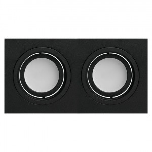 WOLTA св-к встраив.поворотн. ALTO IP20 под лампу 2xGU5.3 черный 175x92x22 WDL-GU5.3/01-02