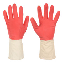 Перчатки хозяйственные тм Archdale, прочные,красно-белые в инд. упак. р.М