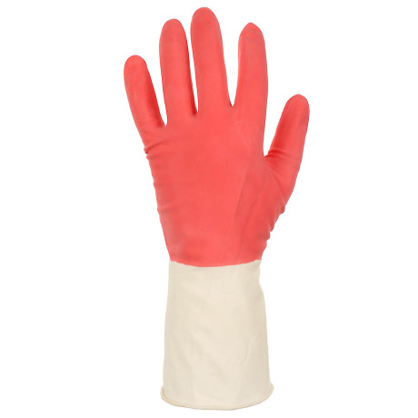 Перчатки хозяйственные тм Archdale, прочные,красно-белые в инд. упак. р.М