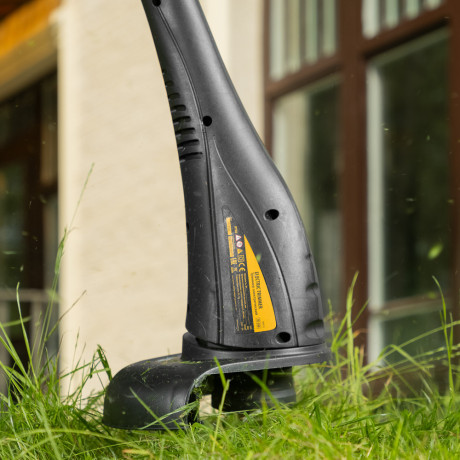 Триммер электрический TE-350, 350 Вт, 260 мм, катушка полуавтомат Denzel