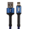 NG Кабель для зарядки iP, 1.5м, 2.4А, тканевая оплётка, быстрая зарядка, , 3 цвета
