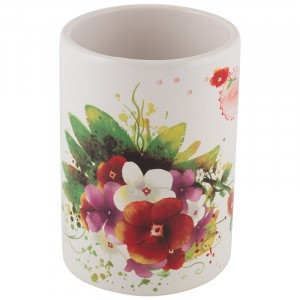 Стакан для ванной Летнее настроение, керамика, TU-SUM, 6514 Рыжий Кот