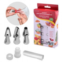 Набор д/декорирован 19предм/уп, цена за уп (кратность 3шт!!!), пластик, нерж.сталь DA8-161 Мультидом