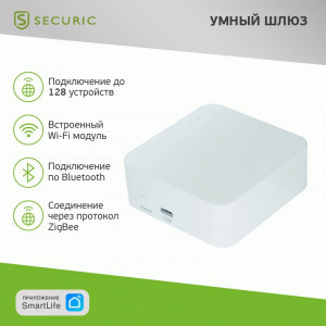 SECURIC умный шлюз Wi-Fi/Zigbee/Bluetooth SEC-GT-101
