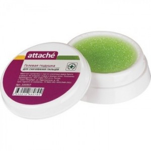 Подушка для смачивания пальцев гелевая ATTACHE 25г Россия Арт.220357