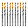 Сверло по металлу, 4,5 мм, HSS-Tin, Golden Tip, 10 шт. Denzel