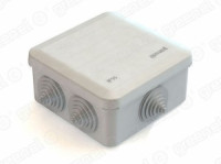 GREENEL Коробка распред. ОУ 100х100х50мм, IP55, 6 гермовводов СЕРАЯ (48шт) GE41255