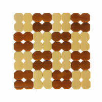 Подставка под горячее  &quot;Клетка&quot;,  13x13см, бамбук