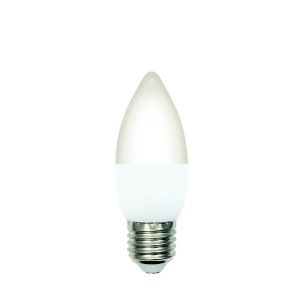 Volpe лампа св/д свеча C37 E27 димм. 6W(600lm) 4000K 4K матовая LED-C37-6W/4000K/E27/FR/DIM/SLS