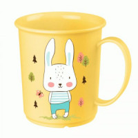 Кружка детская с декором 0,18л желтый (18шт!) 431380206 Бытпласт