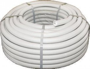 EKF Труба гофр. ПВХ с зондом d32мм (бухта 50м, цена за 1м)  tg-z-32