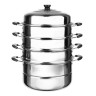 Мантоварка, 30см, нержавеющая сталь, 4 яруса