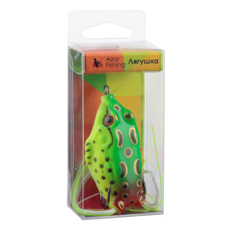 AZOR FISHING Лягушка силиконовая "Крези" 55 мм, 5 цветов