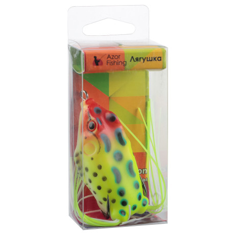 AZOR FISHING Лягушка силиконовая "Крези" 55 мм, 5 цветов