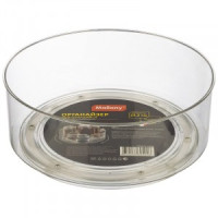 Органайзер вращающийся CLEAR, 23,2*23,2*9см, пластик 107580 Mallony