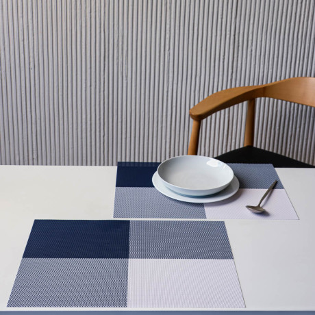 Набор салфеток сервировочных ПВХ, 2шт, 30x45см, "Графика", 4 цвета