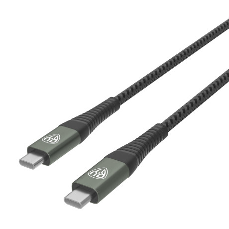 BY Кабель для зарядки Shark Type-C-Type-C, 1м, 5А, быстрая зарядка PD 65W, черный