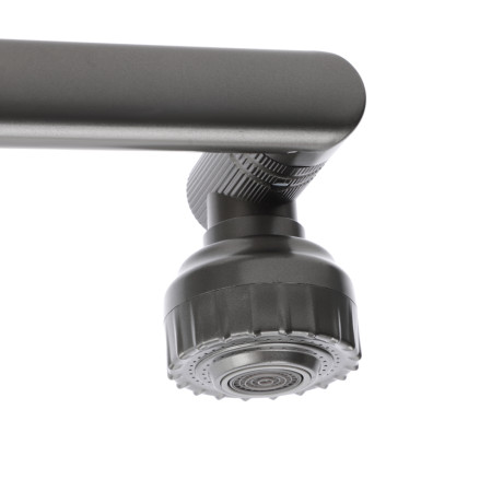 СоюзКран Смеситель для кухни и раковины, излив с вр. 360 гр, аэратор 2 реж, металлопластик, черный