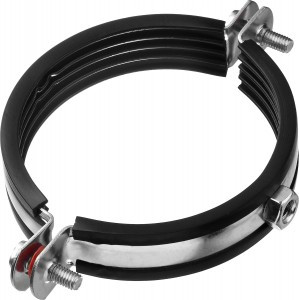 Хомут трубный с гайкой, оцинкованный, 3", 6шт, ЗУБР Мастер 37850-87-94