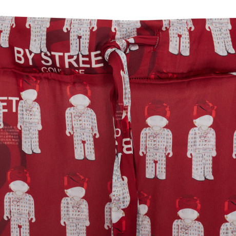 Пижама "Card" red, женская, красный с рисунком, разм. one size