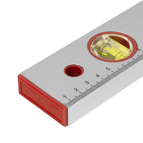 Уровень алюминиевый, 1000 мм, 2 глазка, линейка Sparta