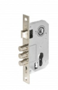 Замок врезной Зенит ЗВ7-60 м/о 61,5мм  без ручек, без ц/механизма (20)
