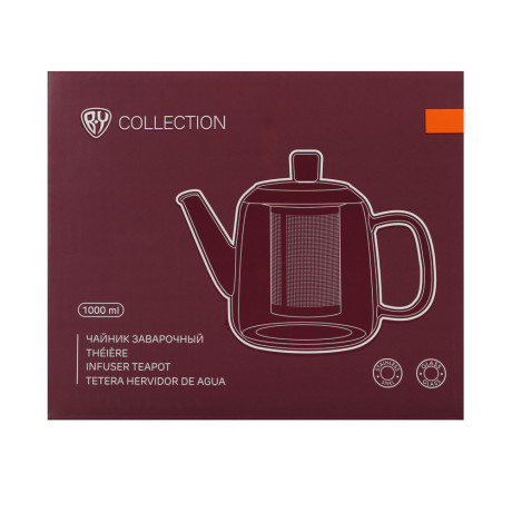 BY COLLECTION Dixon Чайник заварочный 1000мл, жаропрочное стекло