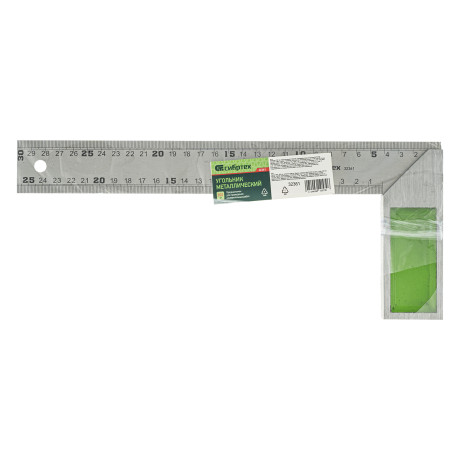 Угольник, 300 мм, металлический Сибртех