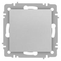 ЭРА Intro Accent мех. выкл. кнопка СУ 1 кл. 10А 250В, алюминий 6-109-03