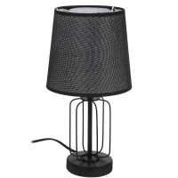 BY Светильник переносной настольный Орлеан, 35 см, Е14, 40Вт, 230В, металл, текстиль, черный