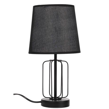 BY Светильник переносной настольный Орлеан, 35 см, Е14, 40Вт, 230В, металл, текстиль, черный
