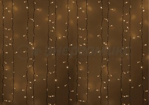 Гирлянда-занавес ул. Св/д дождь  2х1,5м/20нит, бел.провод, Т-БЕЛЫЕ 360LED без б/п 235-116 Neon Night